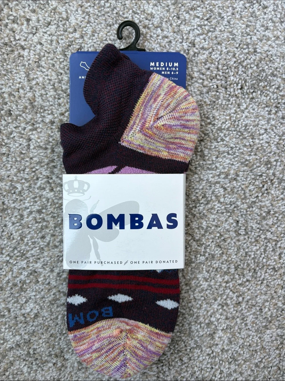 NWT Bombas Unisex Size Medium Ankle Socks
